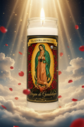 Veladora Virgen de Guadalupe - Celestial
